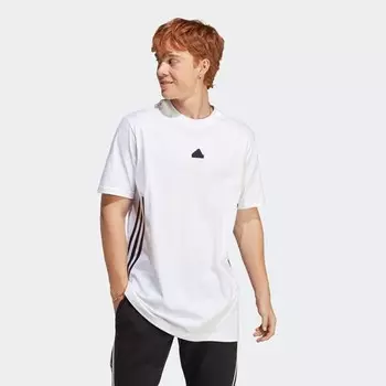 Мужская футболка Future Icons 3 полоски Adidas, белый
