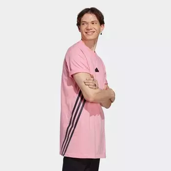 Мужская футболка Future Icons 3 полоски Adidas, розовый