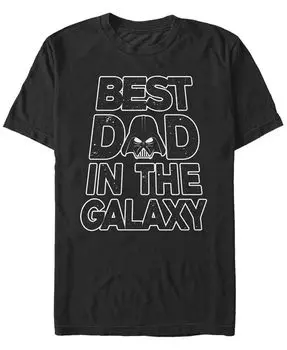 Мужская футболка Galaxy Dad с коротким рукавом и надписью Crew Fifth Sun, черный