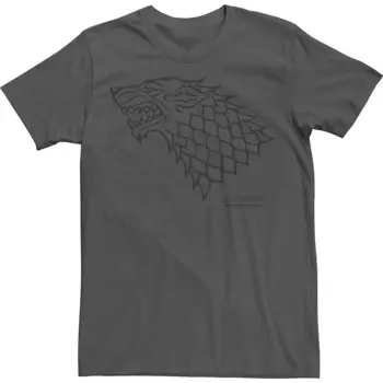 Мужская футболка Game Of Thrones House Stark Sigil Licensed Character, цвет Charcoal