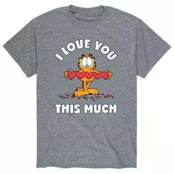 Мужская футболка Garfield Love You So Much Licensed Character