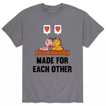 Мужская футболка Garfield Made For Eachother Licensed Character