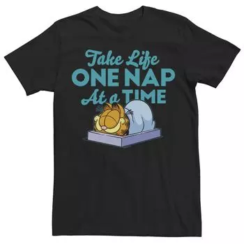 Мужская футболка Garfield Nap Attack Humor Licensed Character