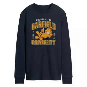 Мужская футболка Garfield с длинным рукавом в стиле varsity Licensed Character, синий