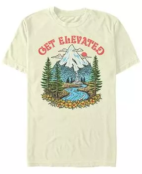 Мужская футболка Generic Additude Get Elevated с короткими рукавами Fifth Sun, тан/бежевый