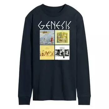Мужская футболка Genesis Album Grid с длинными рукавами Licensed Character