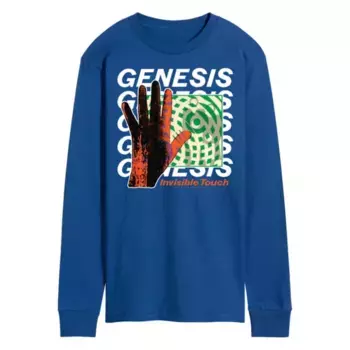 Мужская футболка Genesis Invisible Touch с длинным рукавом и принтом Licensed Character, синий