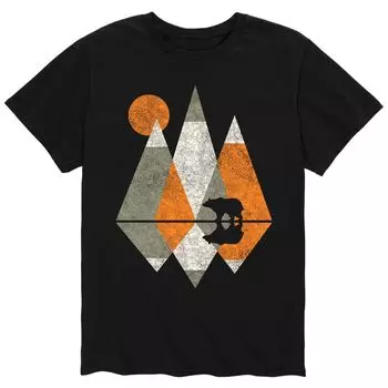 Мужская футболка Geo Mountains Licensed Character