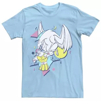 Мужская футболка Геркулес и Пегас 90 Поп Арт Disney, светло-синий