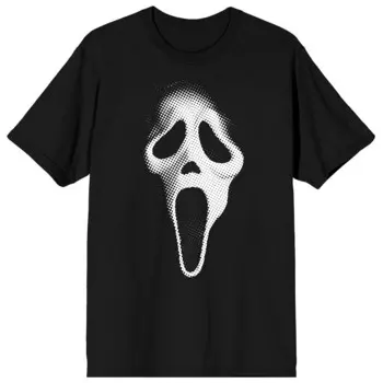 Мужская футболка Ghostface Dithers Mask Licensed Character, черный