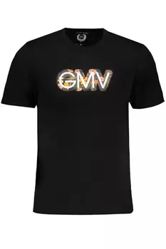Мужская футболка Gian Marco Venturi хлопковая с рисунком, черный