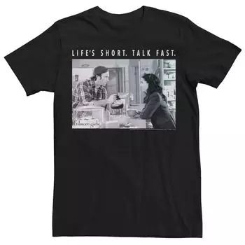 Мужская футболка Gilmore Girls Luke And Lorelai Life's Short Talk Fast Licensed Character