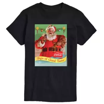 Мужская футболка «Глоток хорошего вкуса» с кока-колой Licensed Character, черный