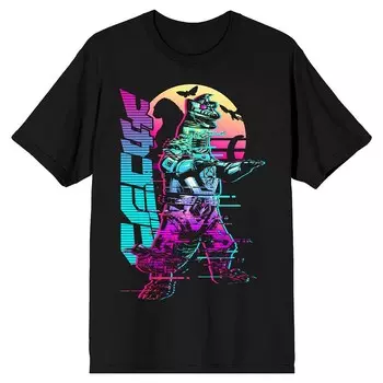 Мужская футболка Godzilla Classic с рисунком Годзиллы Licensed Character, черный