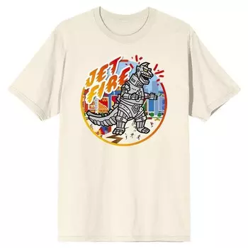 Мужская футболка Godzilla Jet Fire Licensed Character, кремовый
