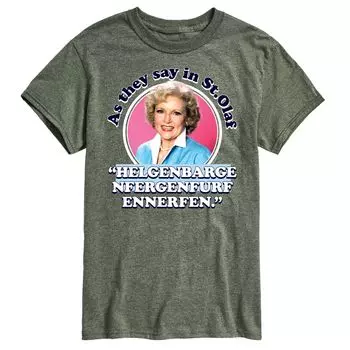 Мужская футболка Golden Girls As We Say In St Olaf Licensed Character