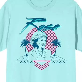 Мужская футболка Golden Girls Rose Retro Art Licensed Character
