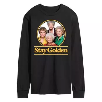 Мужская футболка Golden Girls Stay Golden с длинными рукавами Licensed Character