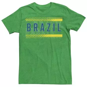 Мужская футболка Gonzales Brazil Republic с текстовым наложением Licensed Character