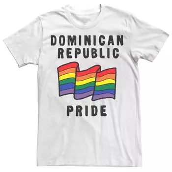 Мужская футболка Gonzales Dominican Republic Pride с рисунком флага Licensed Character