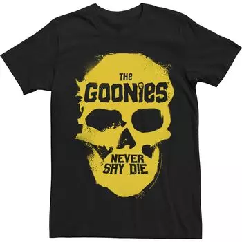 Мужская футболка Goonies Never Say Die Skull с цитатой из фильма Licensed Character