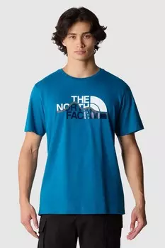Мужская футболка горного силуэта с короткими рукавами The North Face, синий