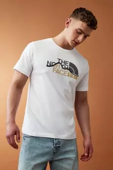 Мужская футболка горного силуэта с короткими рукавами The North Face, белый