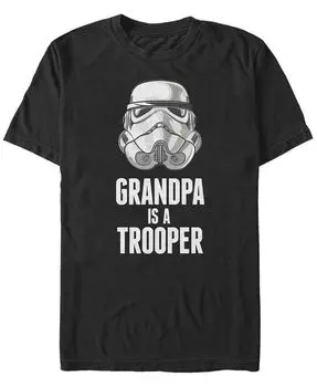 Мужская футболка Grandpa Trooper с короткими рукавами и круглым вырезом Fifth Sun, черный