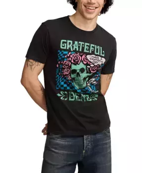 Мужская футболка Grateful Dead Neon Lucky Brand, черный
