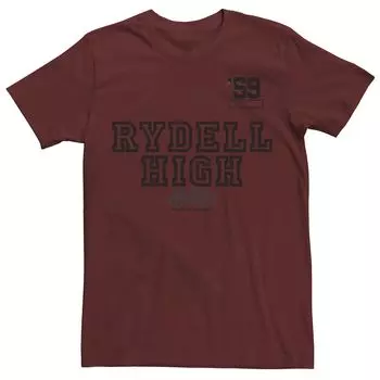Мужская футболка Grease Rydell High '59 с потертой надписью Licensed Character
