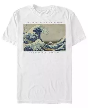 Мужская футболка Great Wave с коротким рукавом и круглым вырезом Fifth Sun, белый