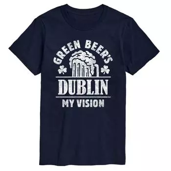 Мужская футболка Green Beers Dublin Vision Licensed Character