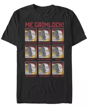 Мужская футболка Grimlock Emotes с короткими рукавами и круглым вырезом Fifth Sun