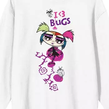 Мужская футболка Growing Up Creepie с длинными рукавами и рисунком "I <3 Bugs" Licensed Character