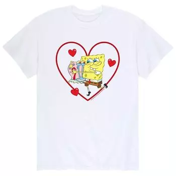 Мужская футболка «Губка Боб Квадратные Штаны» Gary Heart Licensed Character