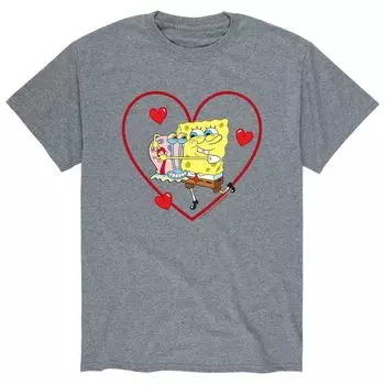 Мужская футболка «Губка Боб Квадратные Штаны» Gary Heart Licensed Character