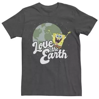 Мужская футболка «Губка Боб Квадратные Штаны Love The Earth» Licensed Character