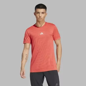 Мужская футболка Gym+ бесшовная Adidas, оранжевый