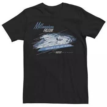 Мужская футболка Han Solo Movie Millennium Falcon Fastest Ship Tee Star Wars
