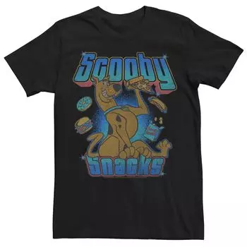Мужская футболка Happy Scooby Doo Eating Snacks Licensed Character