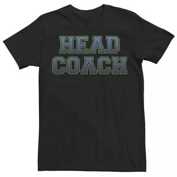 Мужская футболка Head Coach с градиентным текстом и графическим рисунком Licensed Character