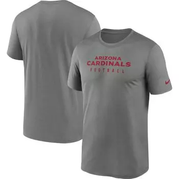 Мужская футболка Heather Grey Arizona Cardinals Sideline Legend Performance Nike