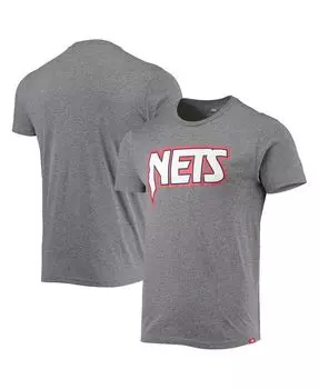 Мужская футболка heather grey brooklyn nets moments mixtape comfy tri-blend Sportiqe, мульти
