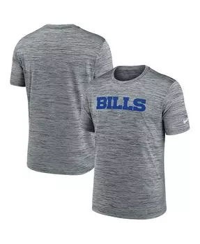 Мужская футболка Heather Grey Buffalo Bills Velocity Performance Nike, серый