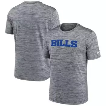 Мужская футболка Heather Grey Buffalo Bills Velocity Performance Nike