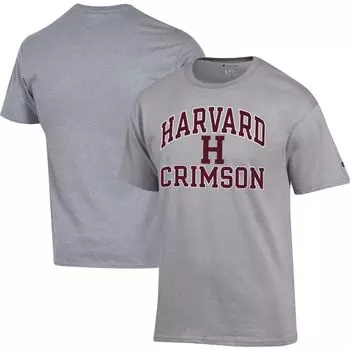 Мужская футболка Heather Grey Harvard Crimson High Motor Champion