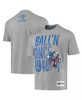 Мужская футболка Heather Grey Philadelphia 76Ers с 1946 года BALL'N, цвет Heathered Gray