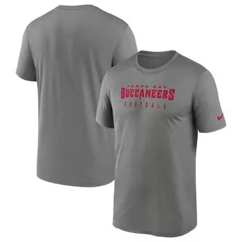 Мужская футболка Heather Grey Tampa Bay Buccaneers Sideline Legend Performance Nike