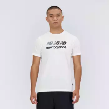 Мужская футболка Heathertech Graphic New Balance, белый