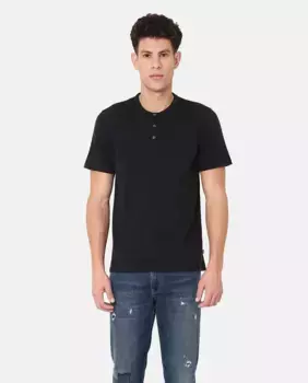 Мужская футболка Henley с короткими рукавами Levi's, черный
